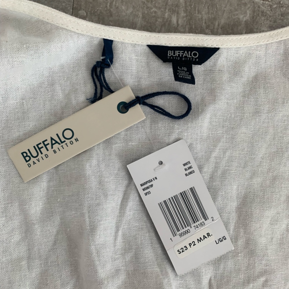 Buffalo David Bitton Mariposa Tie-Accent Sleeve Midi Dress - Picture 6 of 7